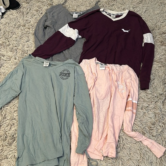 Lot of 9 VS Pink tops, sweatshirts, and fleeces - Picture 2 of 13